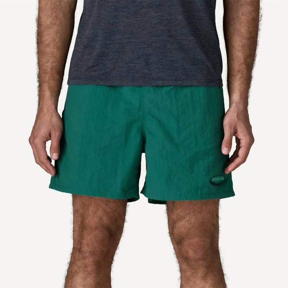 NEW PATAGONIA baggies 5" shorts in '95 oval logo: gem green